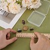 3Pcs 3 Colors Skull Brass Beads KK-FG0001-22-3