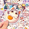 50Pcs Cartoon Cat Paper Self-Adhesive Picture Stickers STIC-C010-15-2