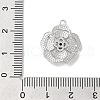 Brass Glass Pendants KK-Z073-15P-02-3