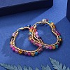 201 Stainless Steel Hoop Earrings EJEW-JE04117-05-4