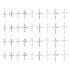36Pcs 9 Styles Religion Themed Alloy Pendants FIND-TA0002-56-2