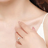 Heart Alloy with Crystal Rhinestone Cuff Couple Rings FS-WGFA45E-04-1