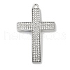 Alloy Rhinestone Big Pendants ALRI-S001-13A-P-1