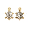 304 Stainless Steel Crystal Rhinestone Pendant STAS-U047-13G-1