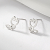 S925 Sterling Silver Flower Stud Earrings IO8237-2-1