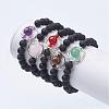 Natural Lava Rock Beads Stretch Bracelets BJEW-JB02838-1