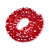 Electroplate Glass Beads Strands EGLA-A044-T6mm-A01-3