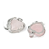 Natural Rose Quartz Pendants G-Q025-01P-01-3