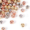 60Pcs 3 Colors Brass Beads KK-TA0001-59-2