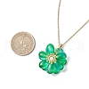 Glass Pendant Necklaces NJEW-MZ00112-02-4