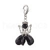 Angel Glass Pendant Decorations HJEW-MZ00260-07-2