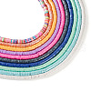10 Strands 10 Colors Handmade Polymer Clay Beads Strands CLAY-TA0001-20-3
