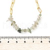 Natural Prehnite Chip Beaded Necklaces NJEW-C070-04G-04-3