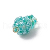 Glass Seed Beaded Pendants PALLOY-MZ00593-06-4