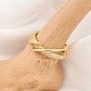 Rack Plating Brass Micro Pave Clear Cubic Zirconia Cuff Rings for Women RJEW-M028-114G-1