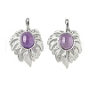 Natural Amethyst Pendants G-L623-04P-06-1