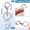 SOFPLATE Alloy Keychain Clasps FIND-SP0002-83B-2