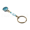 Alloy Conch Pendant Keychains KEYC-JKC01225-03-4