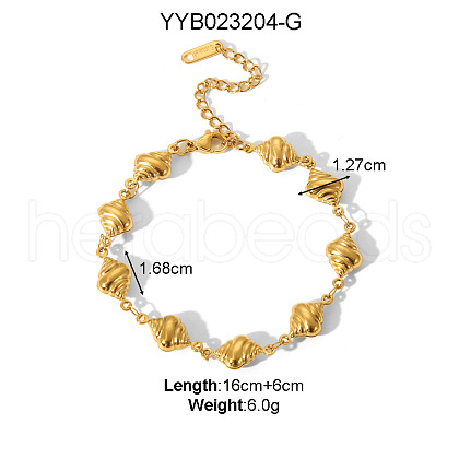 Stainless Steel Link Bracelets for Women MX1683-5-1