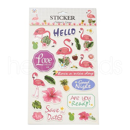 Paper Glitter Self-adhesive Sticker DIY-A017-01E-1