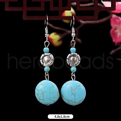 Turquoise Dangle Earrings for Women WG2299-7-1