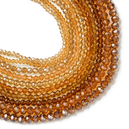 Electroplate Glass Beads Strands EGLA-FS0001-42C-1