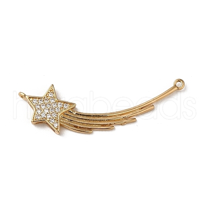Brass Micro Pave Cubic Zirconia Pendants KK-F865-13G-1