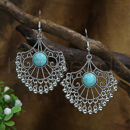 Elegant and Stylish Turquoise Earrings with Unique Personality Charm FF3029-10-1