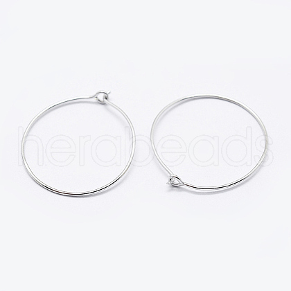 925 Sterling Silver Earring Hoop STER-K167-066S-1