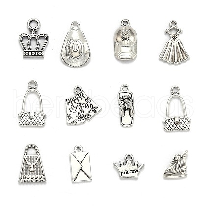 Tibetan Style Alloy Pendants TIBEP-MSMC021-46AS-RS-1