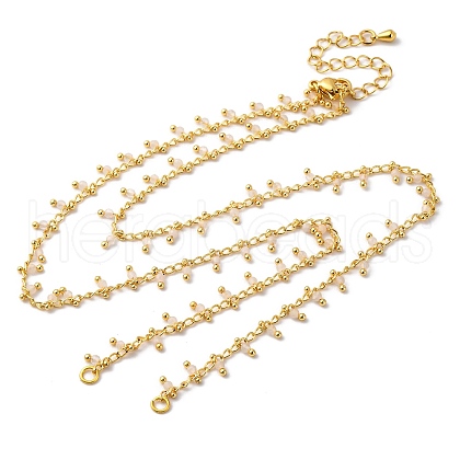 Brass Cable Chain Necklace Making KK-K337-12G-05-1