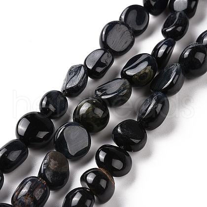 Natural Blue Tiger Eye Beads Strands G-A208-11-1