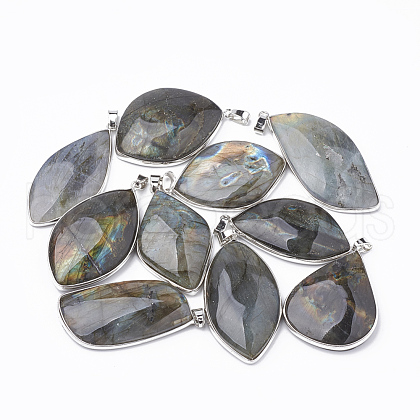 Natural Labradorite Pendants G-T104-14-1