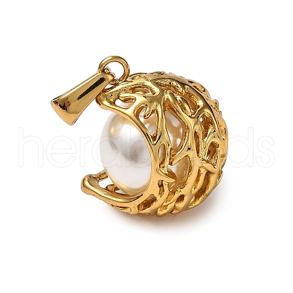 304 Stainless Steel Pendants STAS-P395-14B-G-1