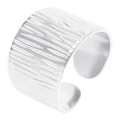 Stainless Steel Star Open Cuff Ring AR5482-1-1