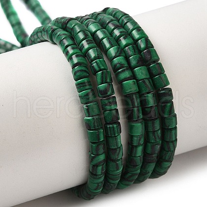 Synthetic Malachite Beads Strands G-K368-A06-02-1