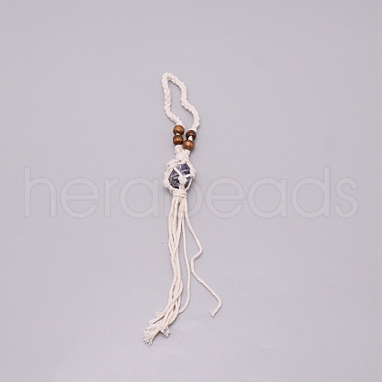 Irregular Gemstone Hanging Pendant Decoration HJEW-TAC0001-10C-1