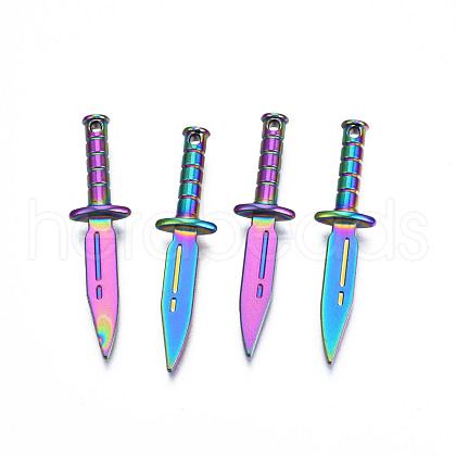 Rainbow Color Alloy Pendants PALLOY-N156-210-1
