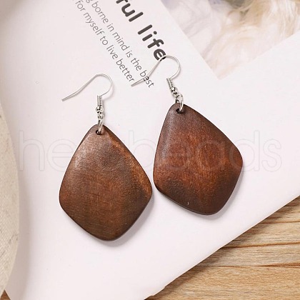Alloy Wood Dangle Earrings FS-WG9E4F8-15-1