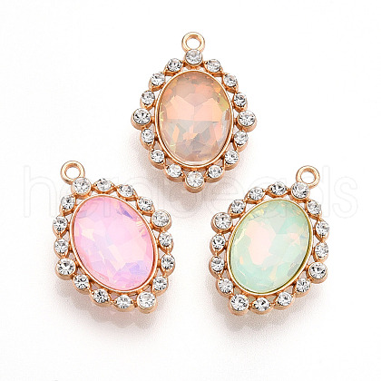 Alloy Glass Pendants PALLOY-N176-69KCG-1