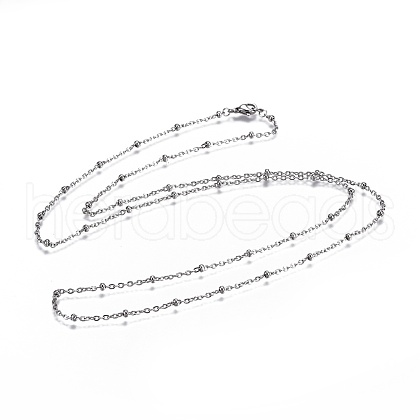 Tarnish Resistant 304 Stainless Steel Cable Chain Necklaces NJEW-JN02352-1