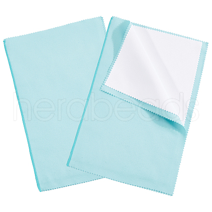 Beebeecraft 2Pcs 4 Layers Silver Polishing Cloth TOOL-BBC0001-08A-1