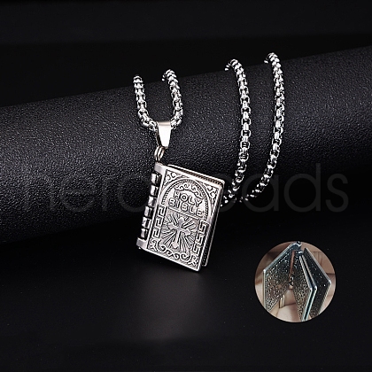 Alloy Pendant 201 Stainless Steel Chain Necklaces for Men FS-WG1D596-11-1