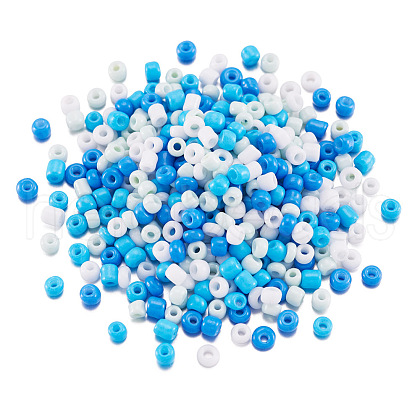 Opaque Glass Round Seed Beads GLAA-TAC0025-07A-05-1