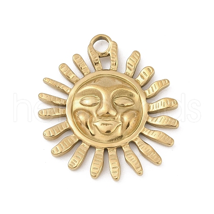 304 Stainless Steel Pendants STAS-D366-01I-G-1