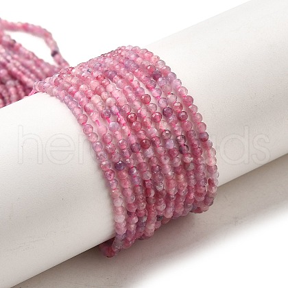 Natural Pink Tourmaline Beads Strands G-N342-33A-1