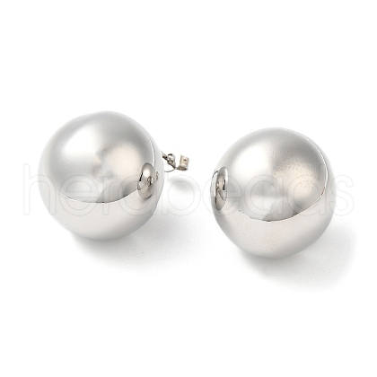 Brass Stud Earrings KK-Z037-01P-1