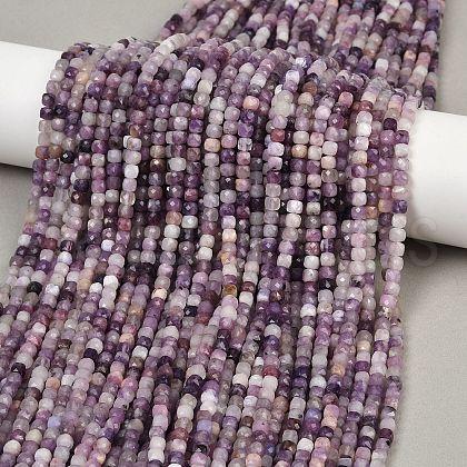 Natural Lepidolite Beads Strands G-RM2025-C36-C-1