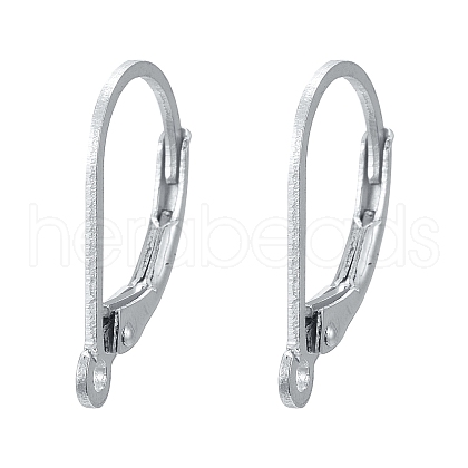 925 Sterling Silver Leverback Earrings STER-S002-56-1