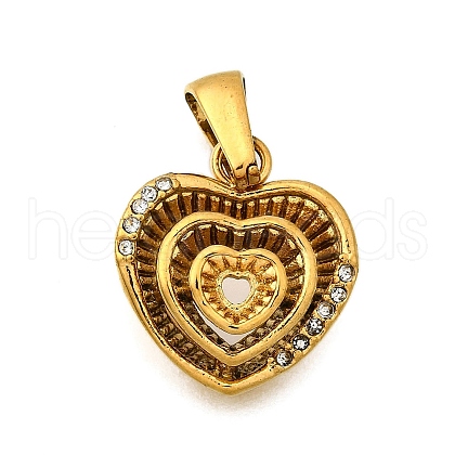 304 Stainless Steel Pendants STAS-Q360-07C-G-1